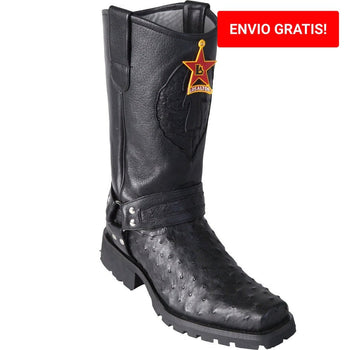 Botas de Avestruz Horma Biker para Motociclista LAB