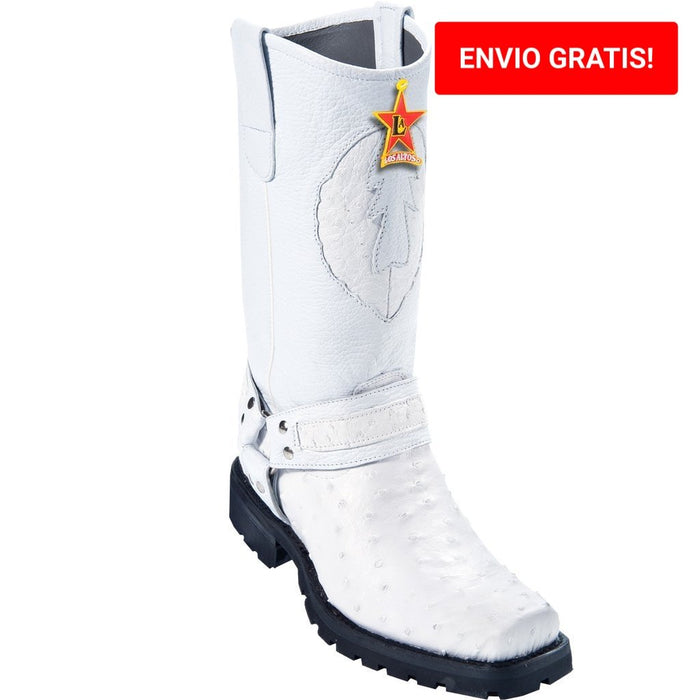 Botas de Avestruz Pata Punta Recortada LAB