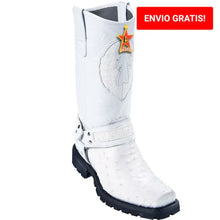 Botas de Avestruz Horma Biker para Motociclista LAB