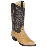 Botas de Avestruz Original Horma Puntal -A