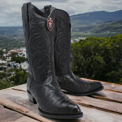 Botas de Avestruz Original Horma Puntal LAB