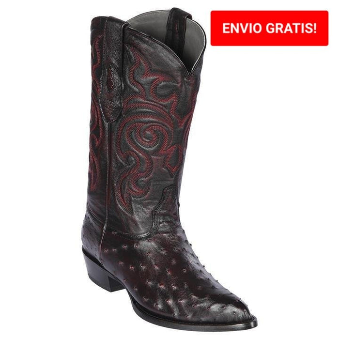 Botas de Avestruz Original Punta Redonda LAB-6503