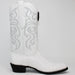 Botas de Avestruz Original Horma Puntal Color Blanco LAB