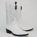 Botas de Avestruz Original Horma Puntal Color Blanco LAB