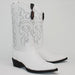 Botas de Avestruz Original Horma Puntal Color Blanco LAB