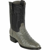 Botas de Avestruz Original Horma Roper Color Gris