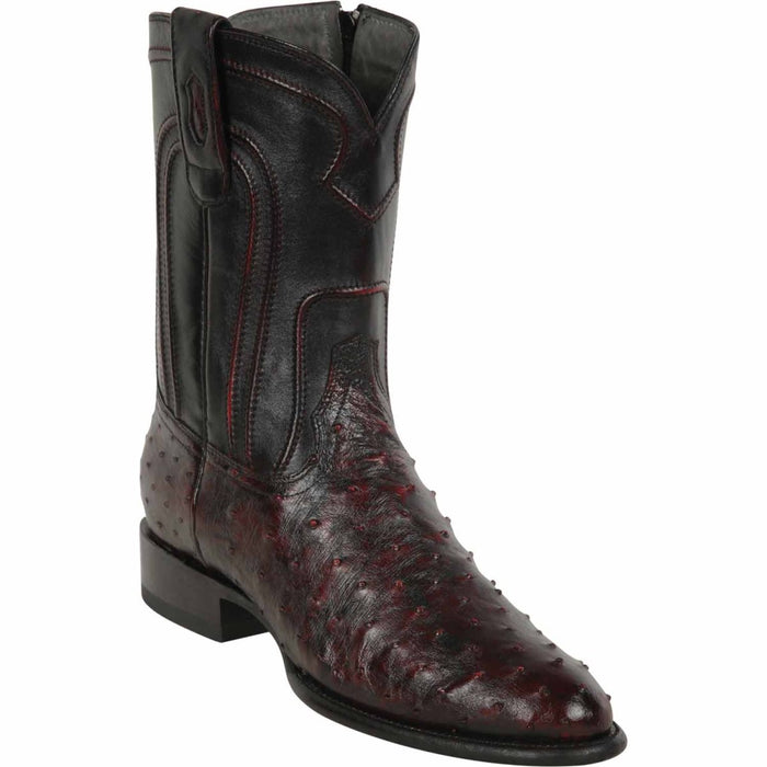 Botas de Avestruz Original Horma Roper con Zipper