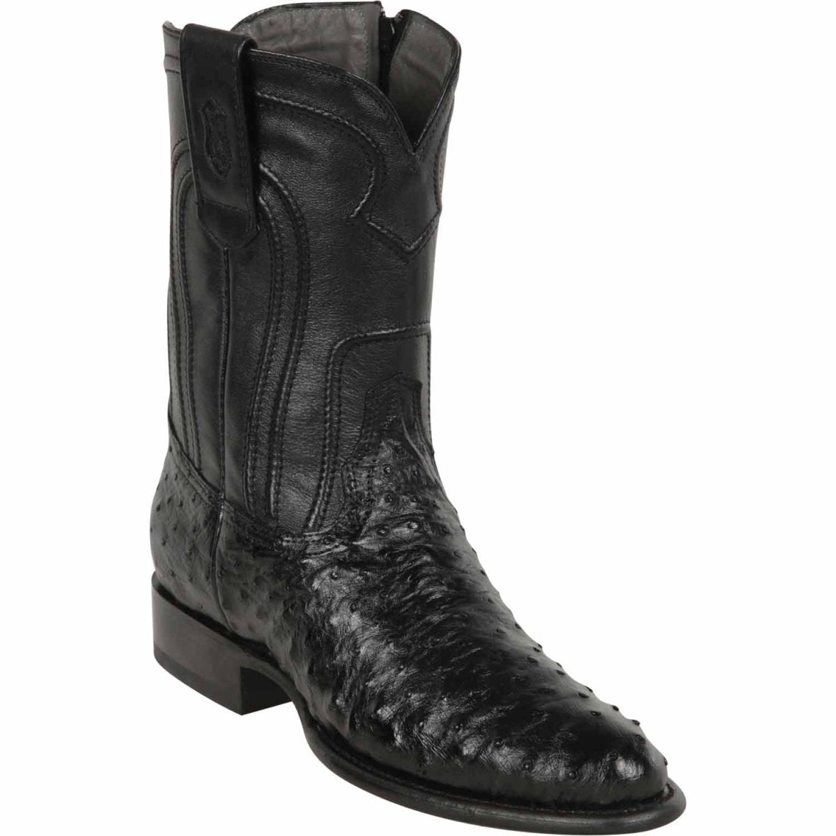 Botas de Avestruz Original Horma Roper con Zipper