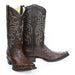 Botas de Avestruz Original Punta Recortada