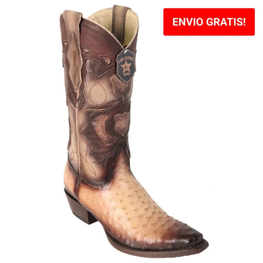 Botas de Avestruz Original Horma Puntal LAB
