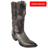 Botas de Avestruz Original Punta Recortada