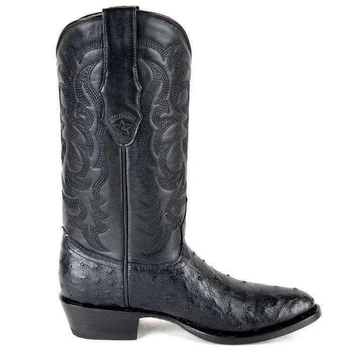Botas de Avestruz Original Punta Redonda LAB