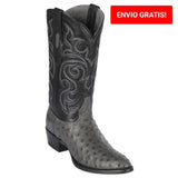 Botas de Avestruz Original Punta Redonda LAB
