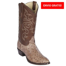Botas de Avestruz Original Punta Redonda