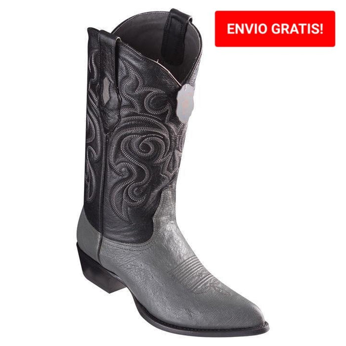 Botas de Avestruz Grabada Horma Puntal Color Cafe -WD-169