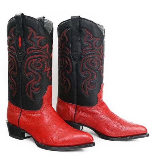 Botas de Avestruz Panza Horma Puntal LAB