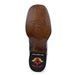 Botas de Avestruz Panza Suave Horma Cuadrada Ancha Cafe LAB