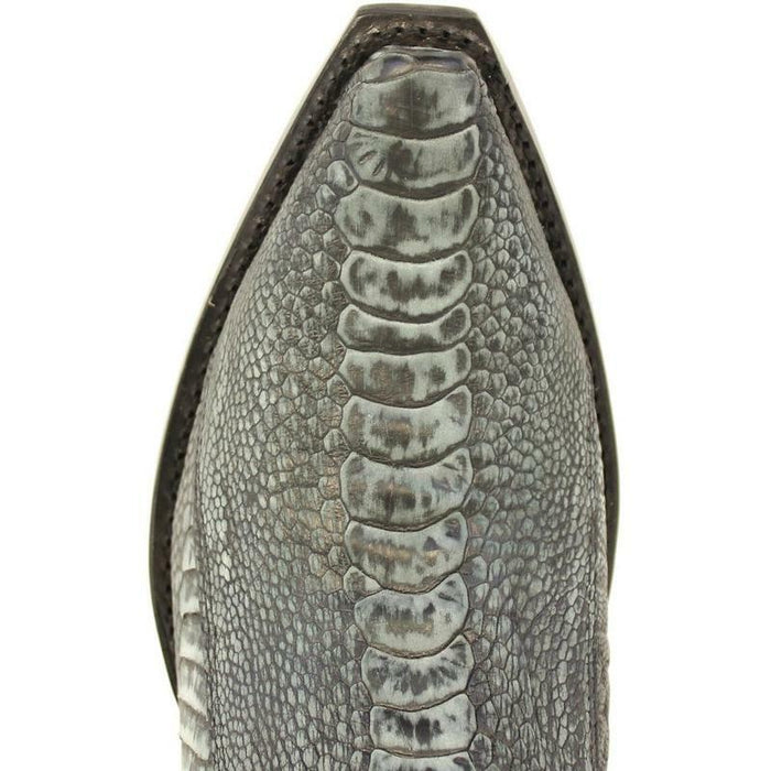 Botas de Avestruz Pata Horma Punta Recortada