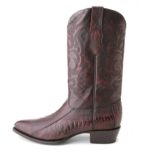 Botas de Avestruz Pata Original Horma Semi Redonda