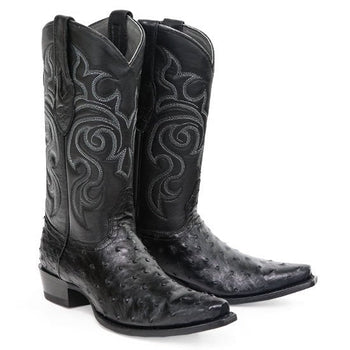 Botas de Avestruz Punta Recortada - Image 2