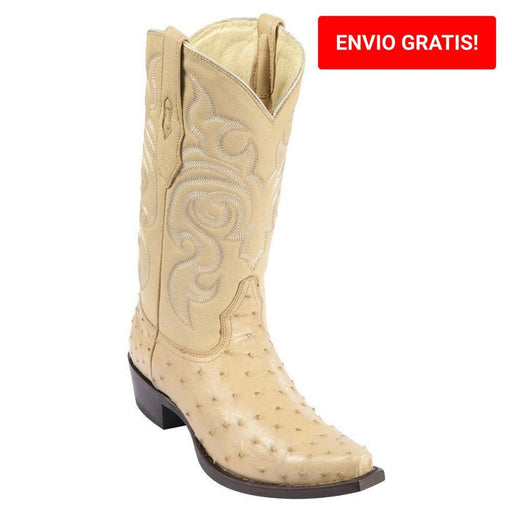 Botas de Avestruz con Venado Horma Europea LAB