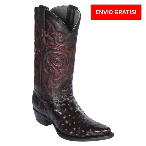 Botas de Avestruz Original Punta Recortada
