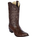 Botas de Avestruz Punta Recortada