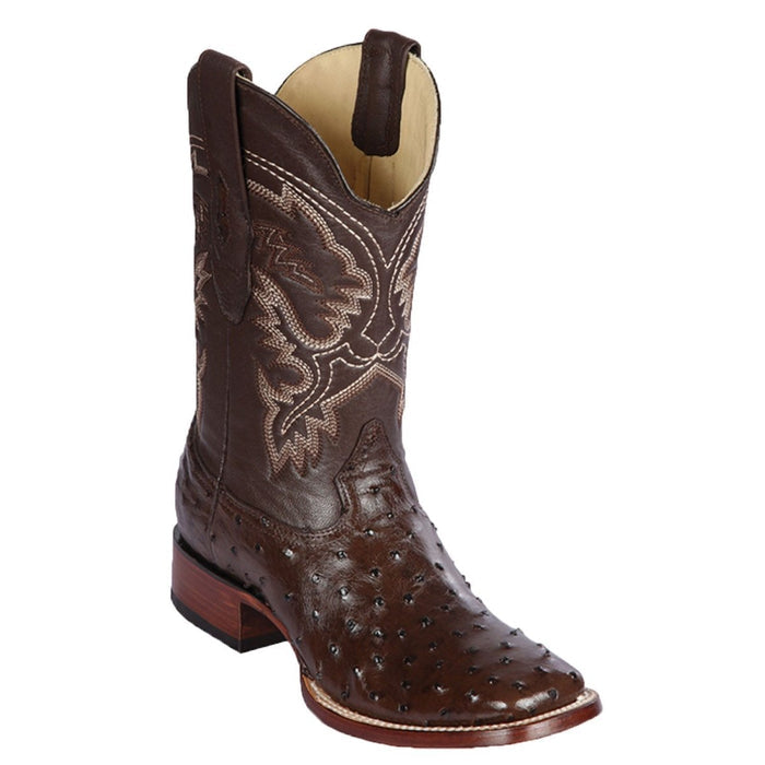 Botas de Avestruz Horma Ranchera Cuadrada Ancha LAB - Image 5