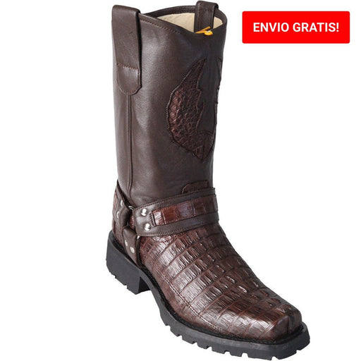 Botas de Cocodrilo Caimán Biker Cola para Motociclista