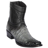 Botas de Cocodrilo Caiman Cola Cortas Horma Europea Cuadrada