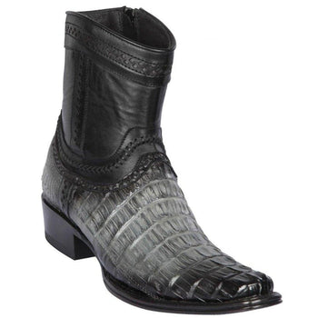 Botas de Cocodrilo Caiman Cola Cortas Horma Europea Cuadrada