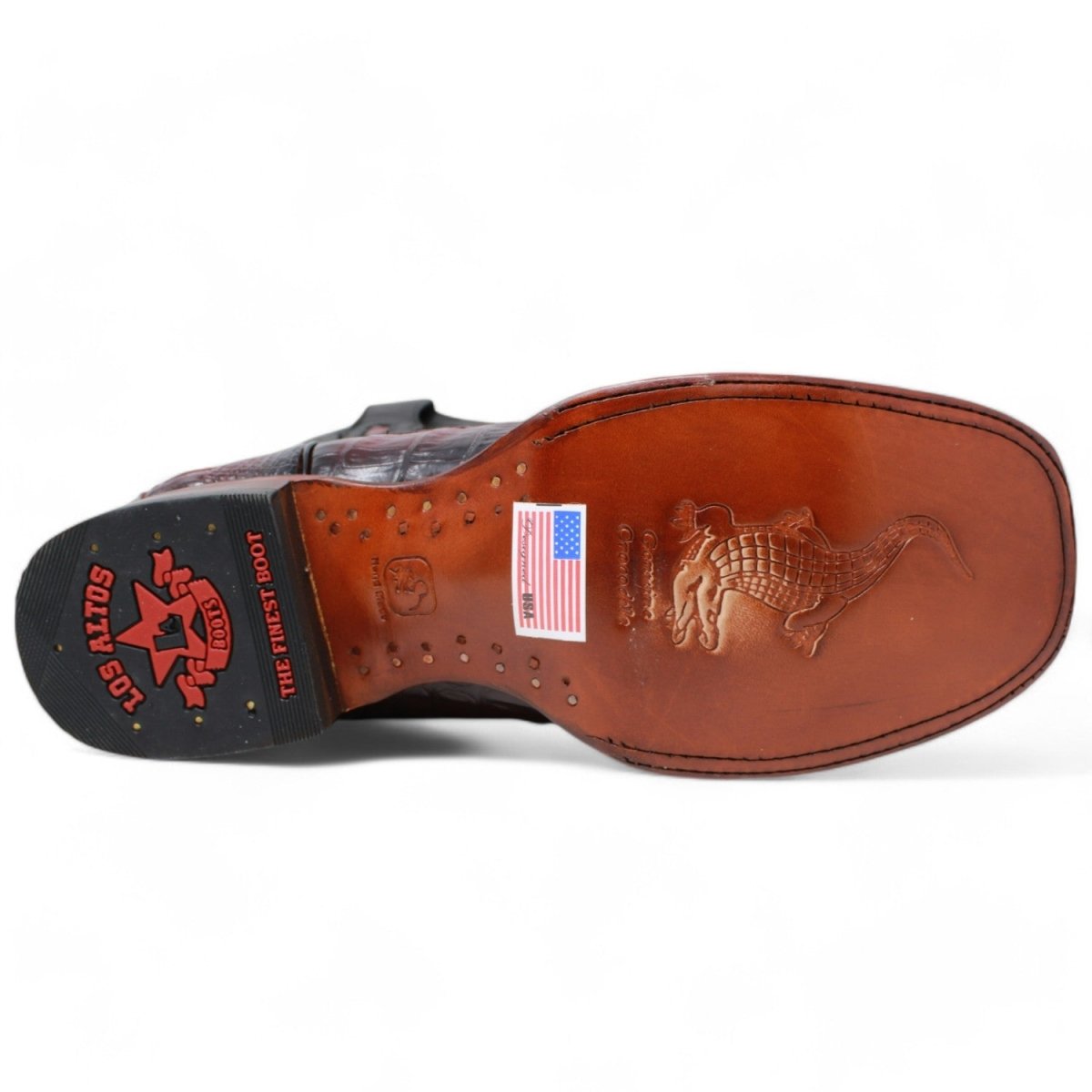 Botas de Cocodrilo Caiman Cola Horma Amplia