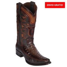 Botas de Cocodrilo Caiman con Venado Horma Europea LAB