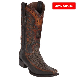 Botas de Cocodrilo Caiman con Venado Horma Europea LAB