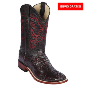 Botas de Cocodrilo Caiman Lomo Horma Amplia