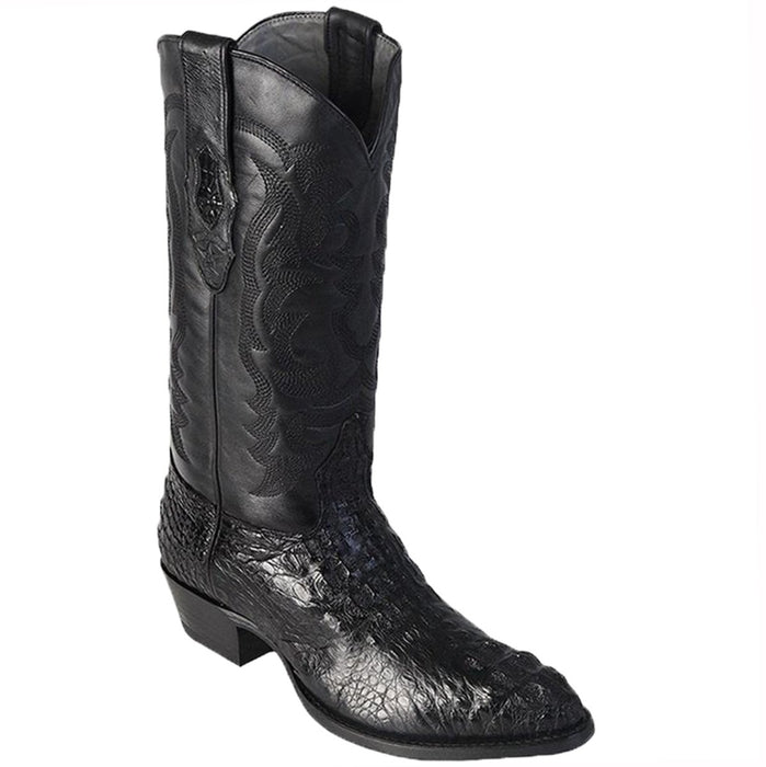 Botas de Cocodrilo Caiman Lomo Horma Semi Redonda