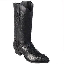 Botas de Cocodrilo Caiman Lomo Horma Semi Redonda