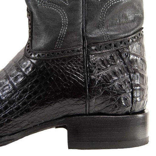 Botas de Cocodrilo Caiman Panza Horma Europea Cuadrada LAB