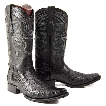 Botas de Cocodrilo Caiman Panza Horma Europea Cuadrada LAB - Image 2