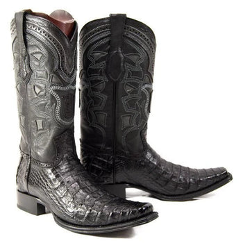 Botas de Cocodrilo Caiman Panza Horma Europea Cuadrada LAB - Image 2