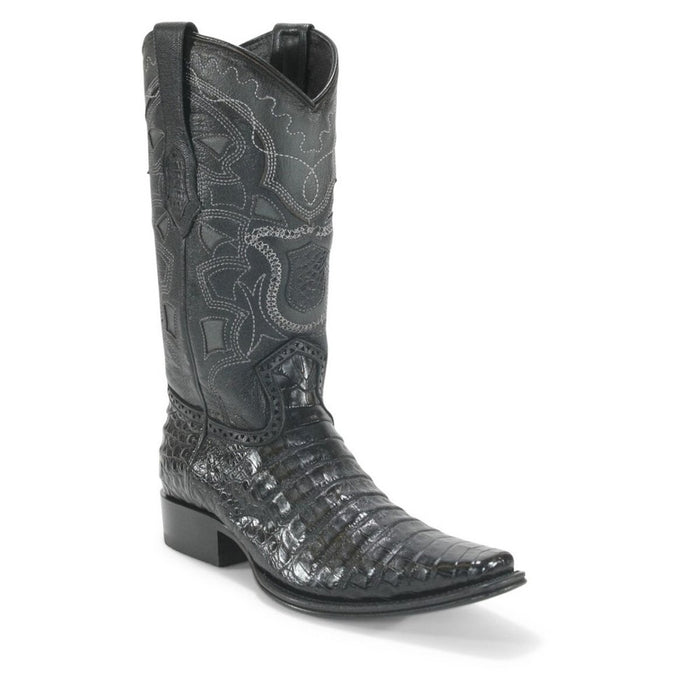 Botas de Cocodrilo Caiman Panza Horma Europea Cuadrada LAB