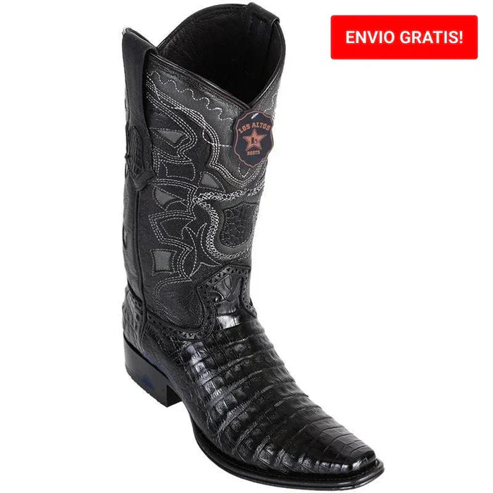 Botas de Cocodrilo Caiman Panza Horma Europea Cuadrada LAB - Image 3
