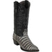 Botas de Cocodrilo Horma Roper con Zipper Color Black Cherry