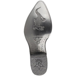 Botas de Cocodrilo Caiman Panza Horma Puntal Color Negro LAB