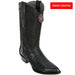 Botas de Cocodrilo Caiman Panza Horma Puntal Color Negro LAB