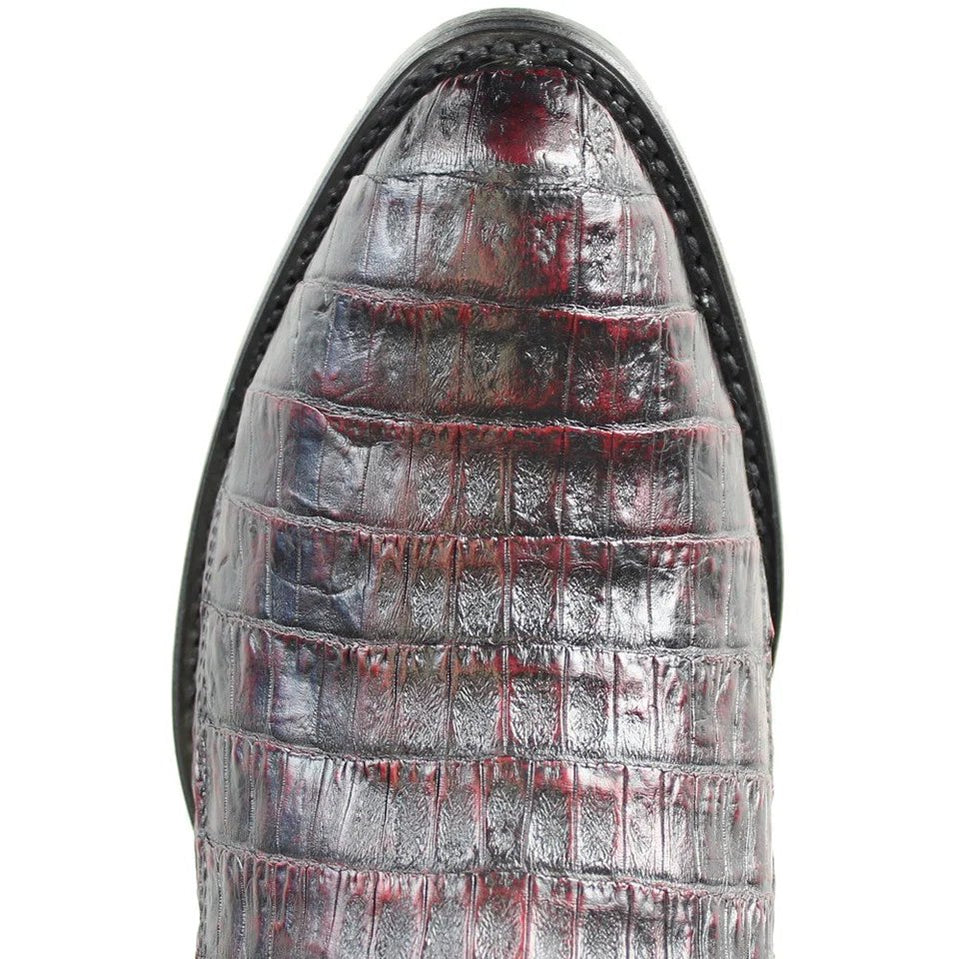 Botas de Cocodrilo Caiman Panza Horma Puntal Color Gris LAB
