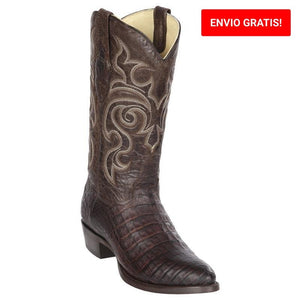 Botas de Cocodrilo Caiman Panza Horma Redonda