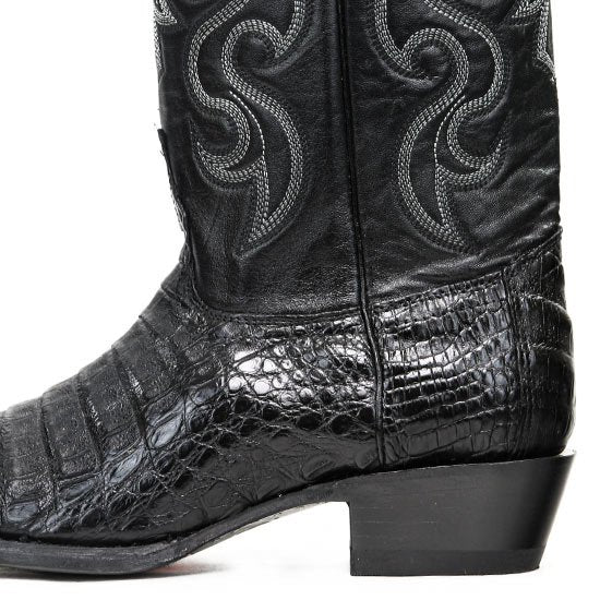 Botas de Cocodrilo Caiman Panza Punta Recortada