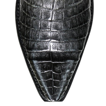 Botas de Cocodrilo Caiman Panza Punta Recortada - Image 3