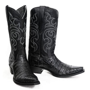 Botas de Cocodrilo Caiman Panza Punta Recortada LAB - Image 2